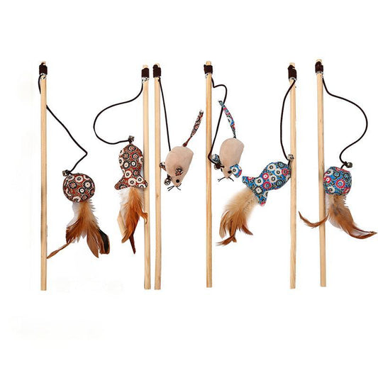 Hippie Pet кошачья игрушка, удочка с различными элементами