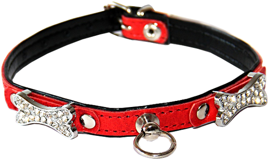 Hippie Pet Nahast koerte kaelarihm metallist kontidega