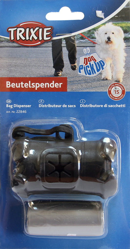 Koera väljaheitekottide hoidik + 15 kotti