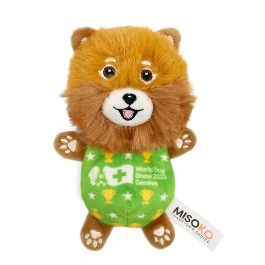 Koerte pehme mänguasi SPITSI vahetatavate helidega detailidega, 19,5x16x5,5 cm