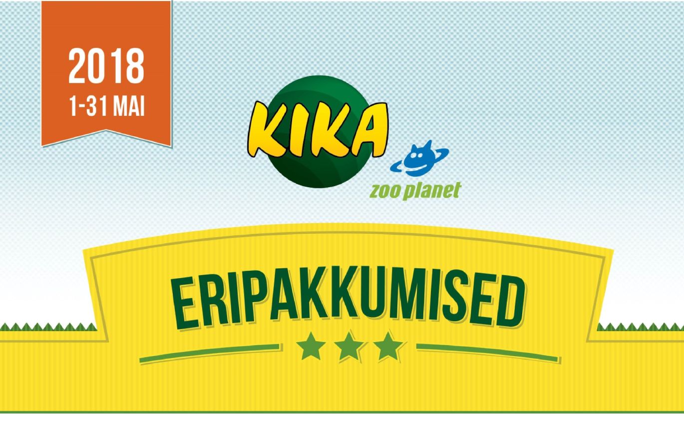  KIKA ja ZOO PLANET kaupluste kampaanialeht