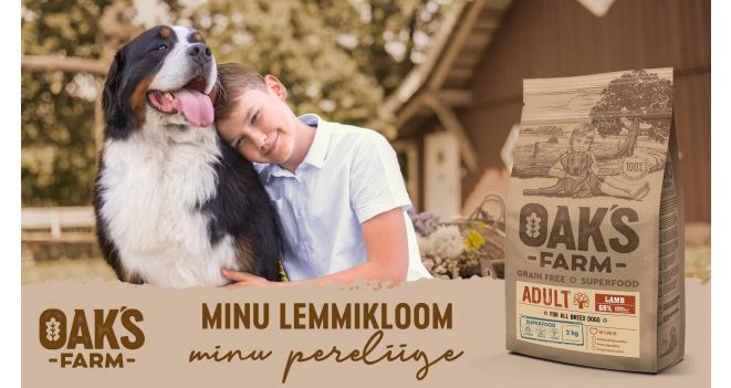 Uudised KIKA kauplustes – OAK'S FARM toit koertele ja kassidele