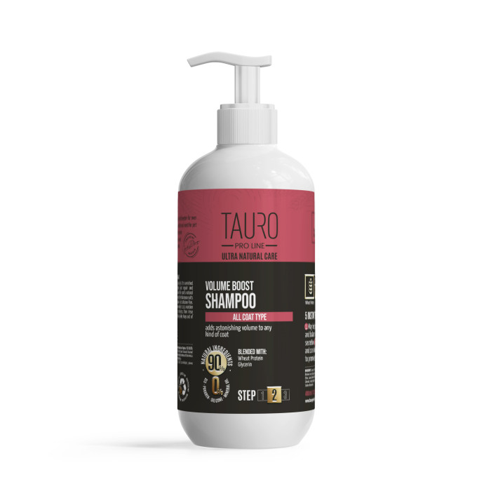 TAURO PRO LINE Ultra Natural Care шампунь для придания объема шерсти собак и кошек 