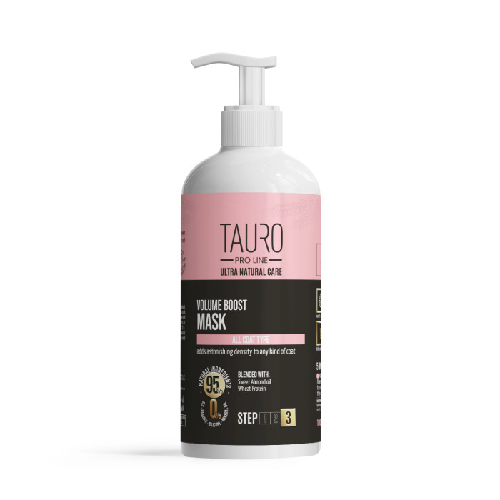 TAURO PRO LINE Ultra Natural Care kohevust andev šampoon koertele ja kassidele 
