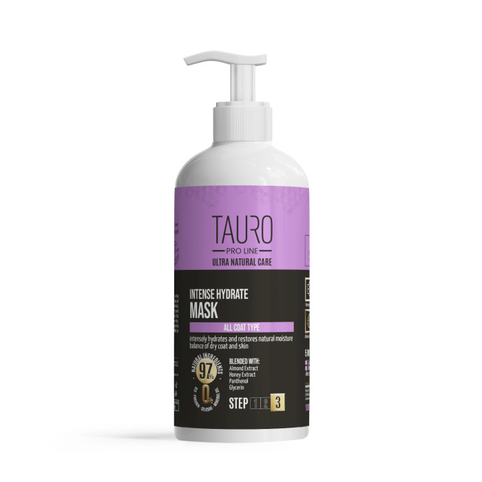 TAURO PRO LINE Ultra Natural Care интенсивно увлажняющая маска для кожи и шерсти собак и кошек 