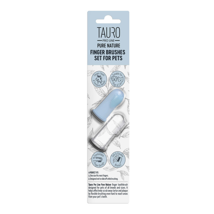 TAURO PRO LINE зубная щетка-напальчник для домашних животных, 