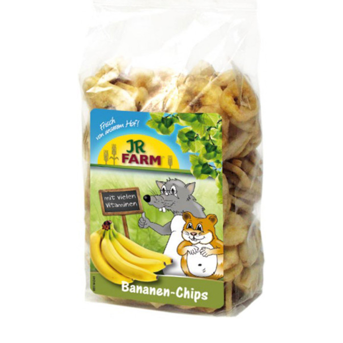 JR FARM toidulisand närilistele, kuivatatud viilutatud banaanid 