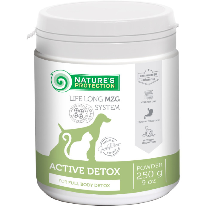 NATURE'S PROTECTION Active Detox, кормовая добавка для взрослых собак и кошек для детоксикации организма 