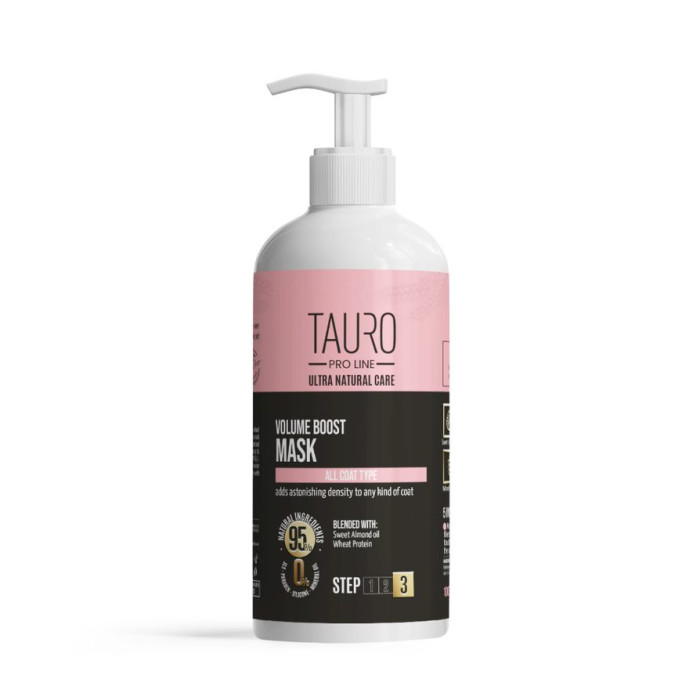 TAURO PRO LINE Ultra Natural Care маска для придания объема шерсти собак и кошек 