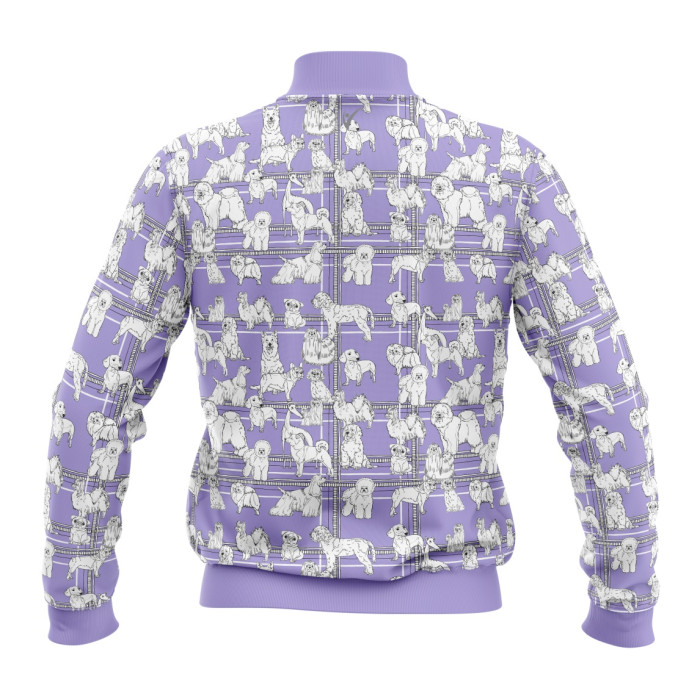 WORLD DOG SHOW джемпер с молнией, фиолетового цвета, спринтами в виде собачек 