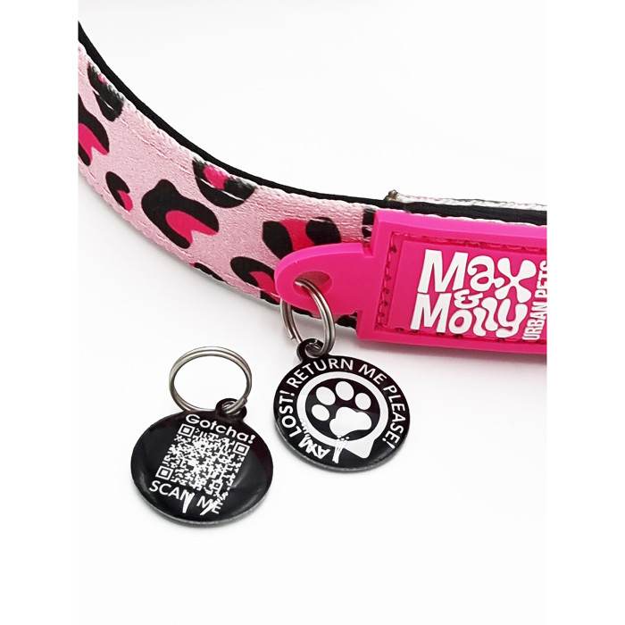 MAX & MOLLY  Smart ID ошейник для собак, леопардовый принт 