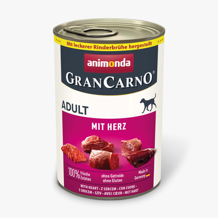 ANIMONDA GRANCARNO консервированный корм для взрослых собак, с сердечками 
