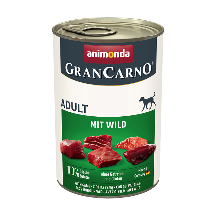 ANIMONDA GRANCARNO консервированный корм для взрослых собак, с дичью 