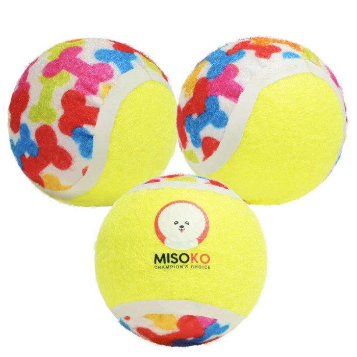 MISOKO игрушка для собак, косточки, со звуковым чипом, 7,5 cм, 3 шт., 