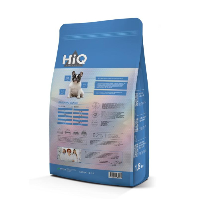 HIQ сухой корм для взрослых собак малых пород, с бараниной  