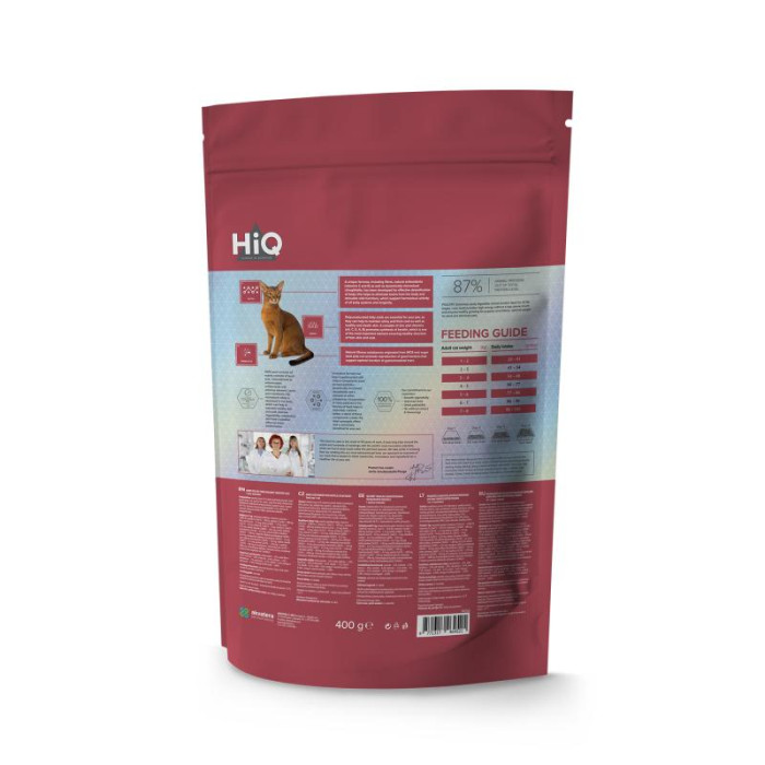 HIQ сухой корм для взрослых кошек с чувствительной пищеварительной системой 