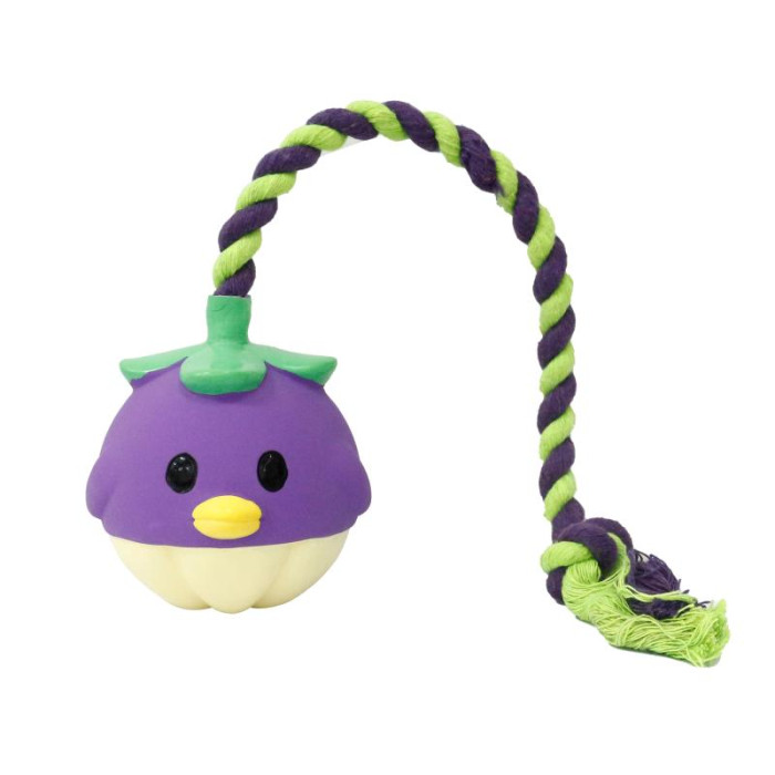MISOKO игрушка для питомцев, фрукт с веревкой, латекс, 40 cм 