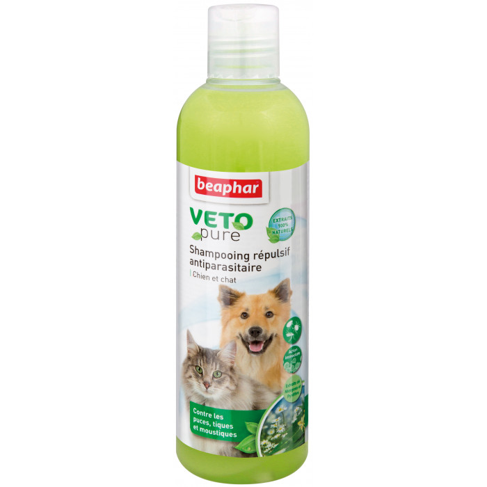 BEAPHAR Parasiitivastane šampoon koertele ja kassidele; kirpude, puukide ja putukate vastu 