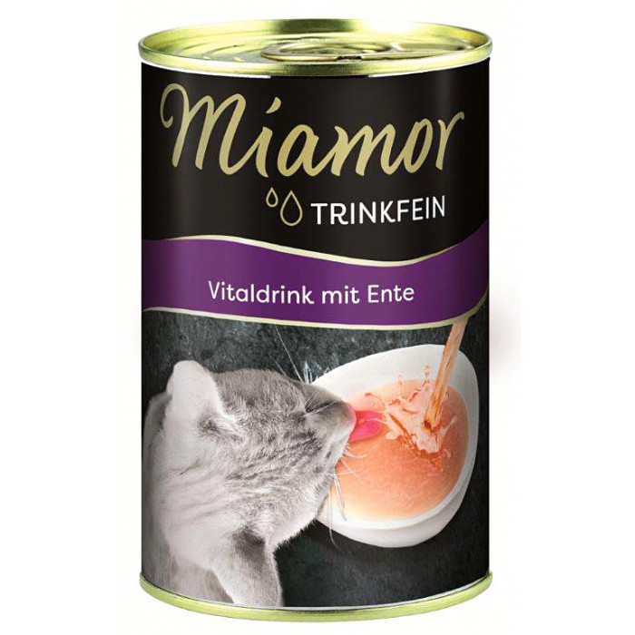 FINNERN MIAMOR Trinkfein Vitaldrink, пищевая добавка-напиток для взрослых кошек, с утятиной 