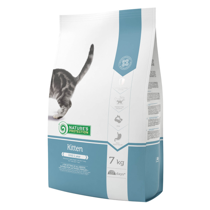 NATURE'S PROTECTION сухой корм для котят, с мясом домашней птицы и крилем 