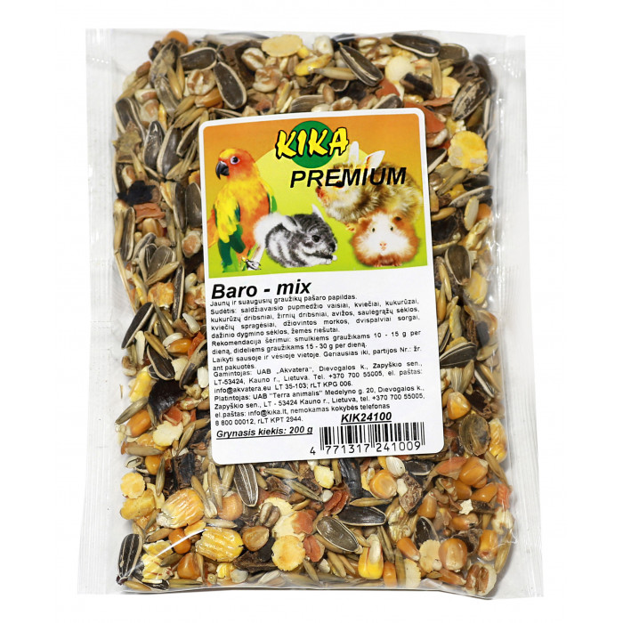 KIKA Premium Baro-mix toidulisand närilistele 
