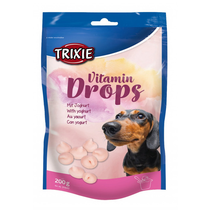 TRIXIE Vitamin Drops лакомство для собак с иогуртом 