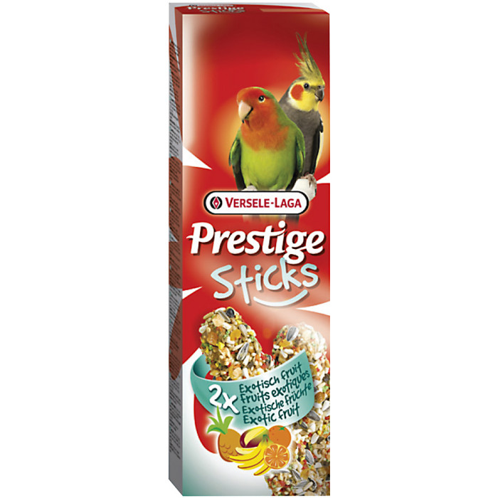 VERSELE LAGA Prestige Sticks лакомство для средних попугаев с экзотическими фруктами 