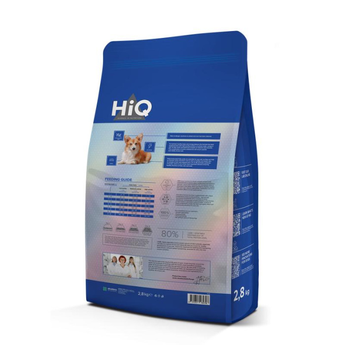 HIQ сухой корм для взрослых собак всех пород, с бараниной 