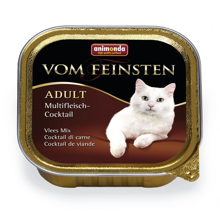 ANIMONDA Vom feinsten classic консервированный корм для взрослых кошек, мясной коктель 
