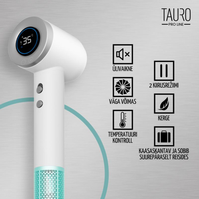 TAURO PRO LINE Lemmiklooma karvkatte käsiföön negatiivsete ioonide tekitamise tehnoloogiaga 
