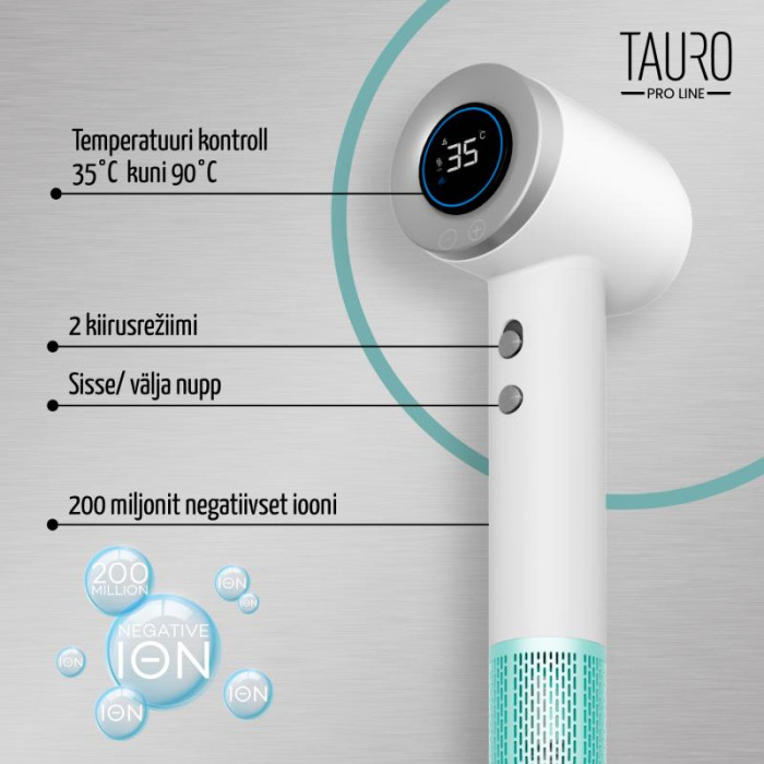 TAURO PRO LINE Lemmiklooma karvkatte käsiföön negatiivsete ioonide tekitamise tehnoloogiaga 