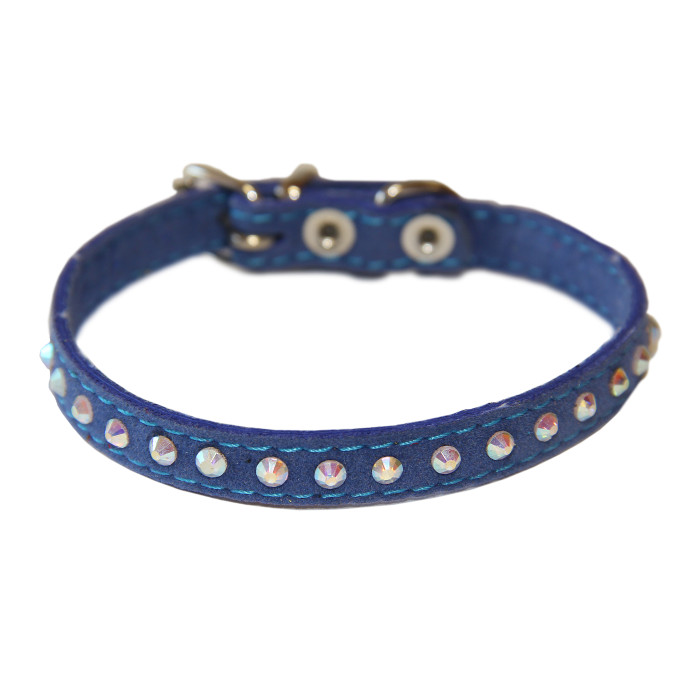 HIPPIE PET Ошейник, велюровый, с глазками, 1.0x25 см 