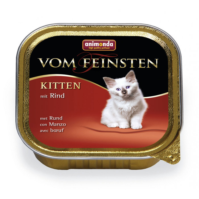 ANIMONDA Vom feinsten консервированный корм для молодых кошек, с говядиной 