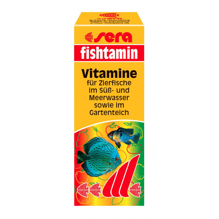 SERA Fishtamin Быстро поглощающие витамины для рыбы 