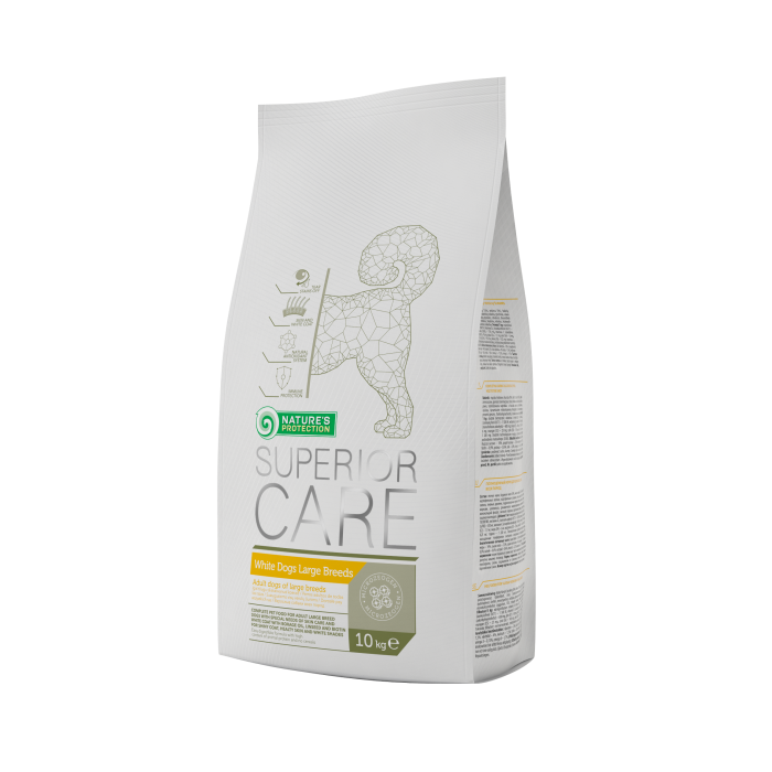 NATURE'S PROTECTION SUPERIOR CARE сухой корм для взрослых собак крупных пород с белой шерстью 