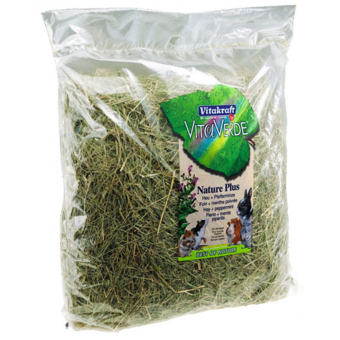 VITAKRAFT Vita Verde peppermint смесь разного сорта сена и мяты перечной 