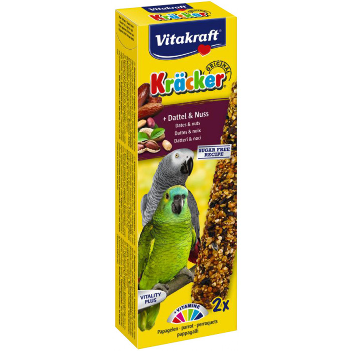 VITAKRAFT Kracker african frucht лакомство для крупных попугаев 
