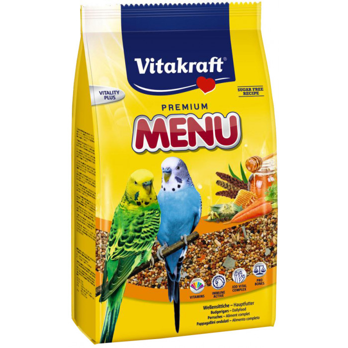 VITAKRAFT MR Menu Vital корм для волнистых попугаев 