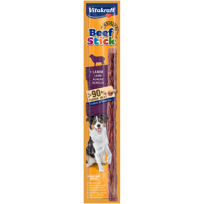 VITAKRAFT Beef Stick лакомство для собак с ягненком 