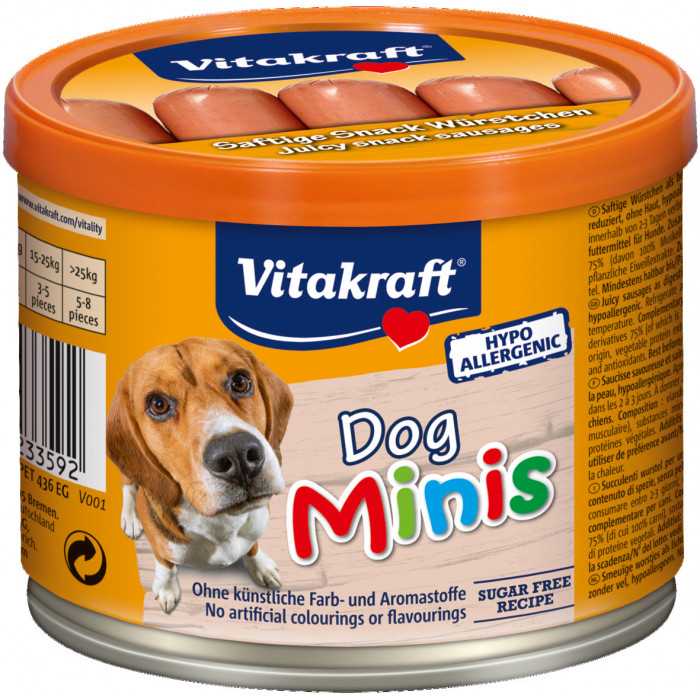 VITAKRAFT Dog Minis Консервированные колбаски для собак 