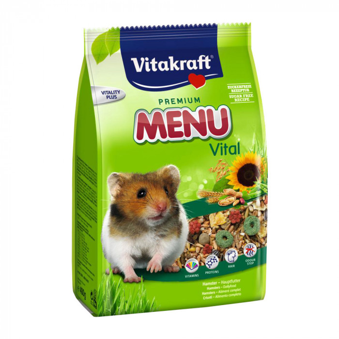 VITAKRAFT Menu Premium корм для хомяков с орехами 