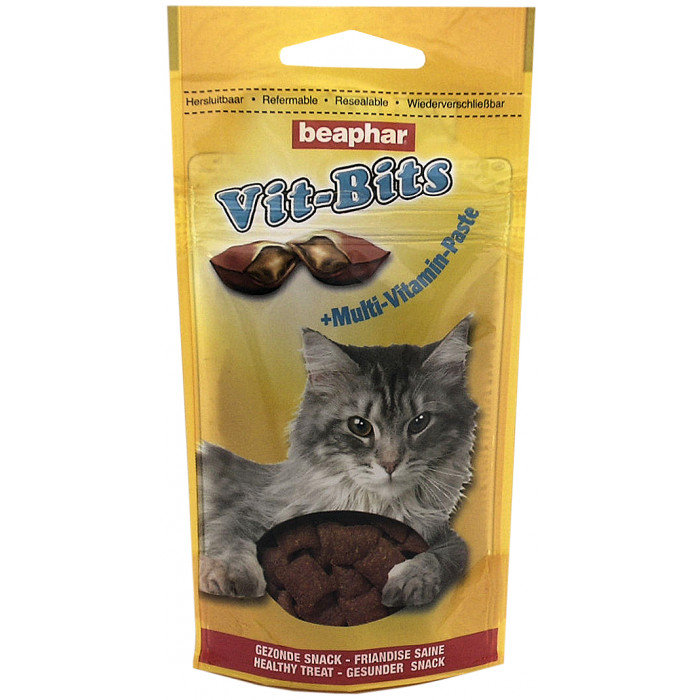 BEAPHAR Vit-bits cat multi-vitamin лакомства - подушки 