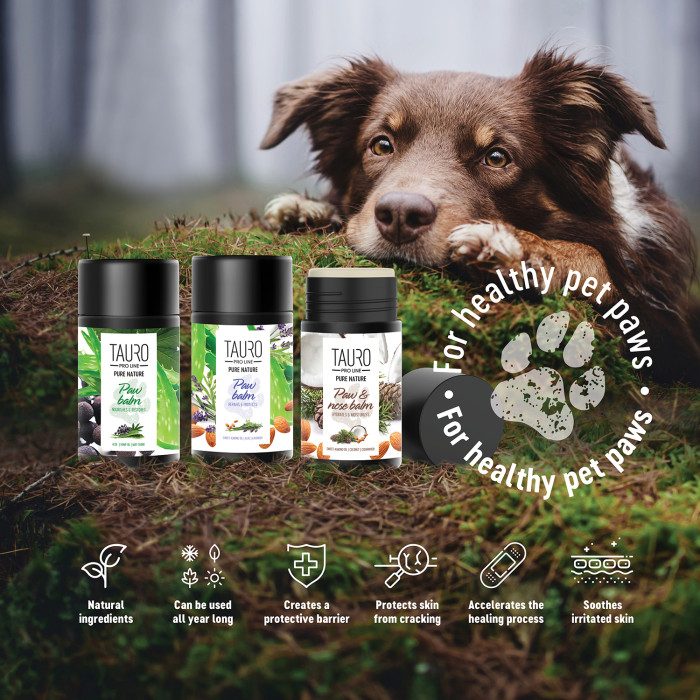 TAURO PRO LINE Pure Nature Nose&Paw Balm Hydrates&Moisturizes, niisutav käpa- ja ninapalsam koertele ja kassidele 