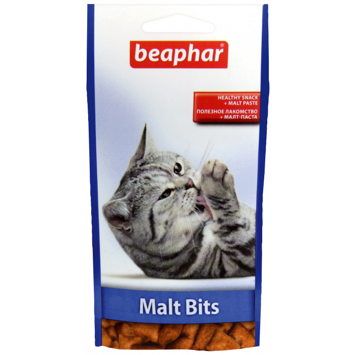 BEAPHAR Malt-bits cat - linnasepastaga maiused kassidele 