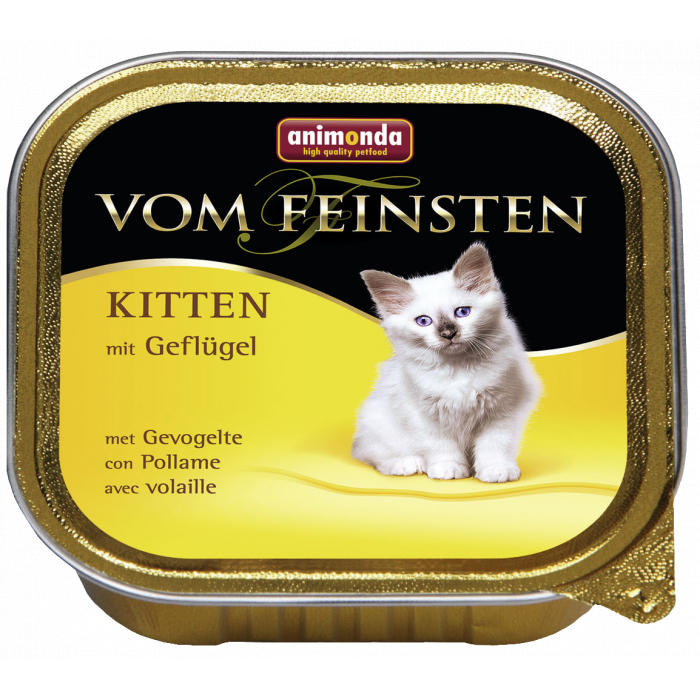ANIMONDA Vom feinsten консервированный корм для молодых кошек, с мясом домашней птицы 