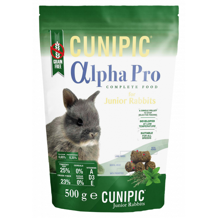 CUNIPIC Alpha Pro Junior корм для молодых кроликов 