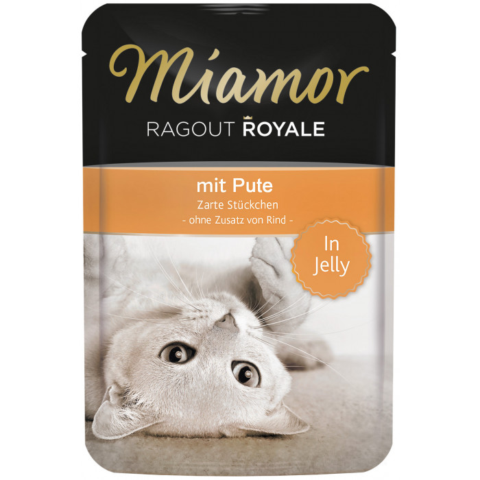 FINNERN MIAMOR Ragout консервированный корм для взрослых кошек, с индейкой 