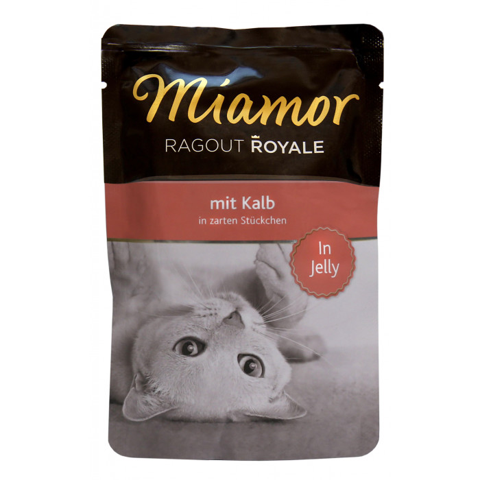 FINNERN MIAMOR Ragout royale консервированный корм для взрослых кошек, с телятиной, в желе 