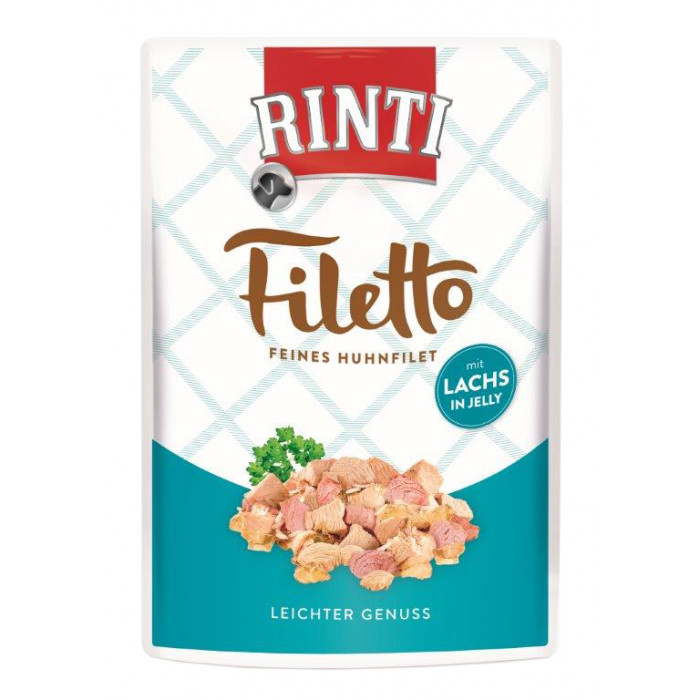 FINNERN MIAMOR Rinti Filetto консервированный корм для взрослых собак, с курятиной и лососем 