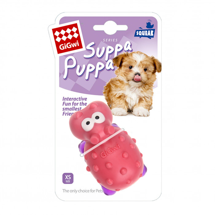 GIGWI Игрушка для собак Suppa Puppa Бегемот 